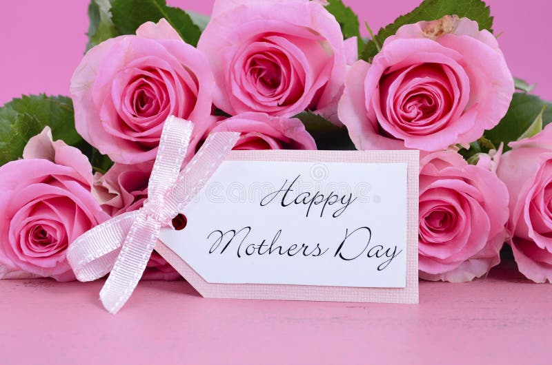 Buona Festa della Mamma fondo rosa delle rose
