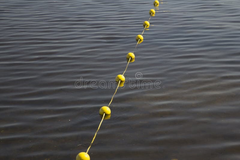 Buoy line stock image. Image of maritime, barrier, marine 82617263