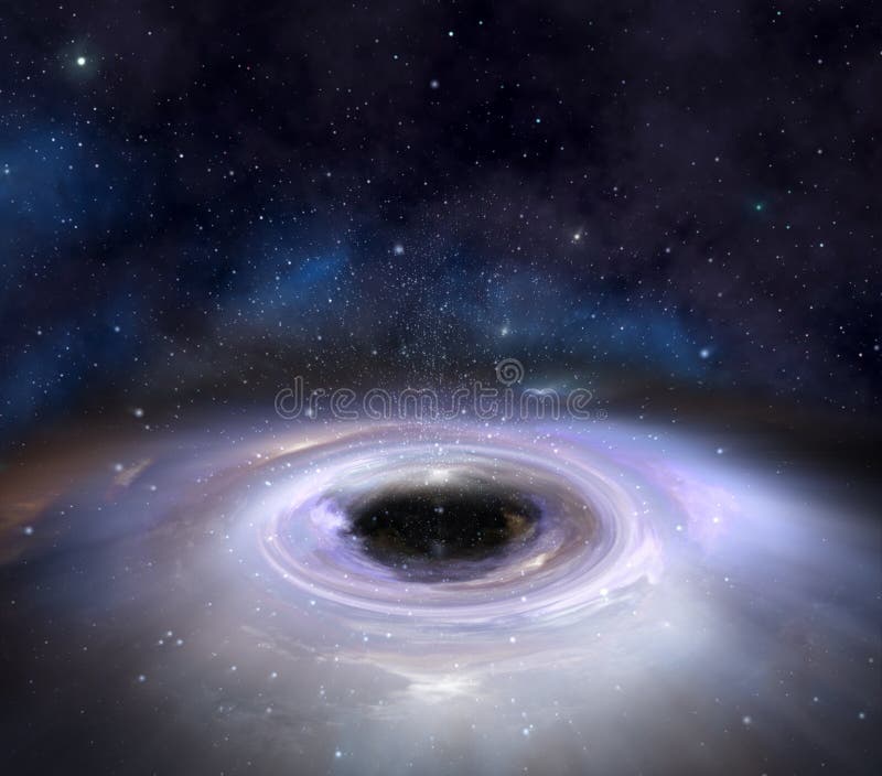 Buraco negro no espaço