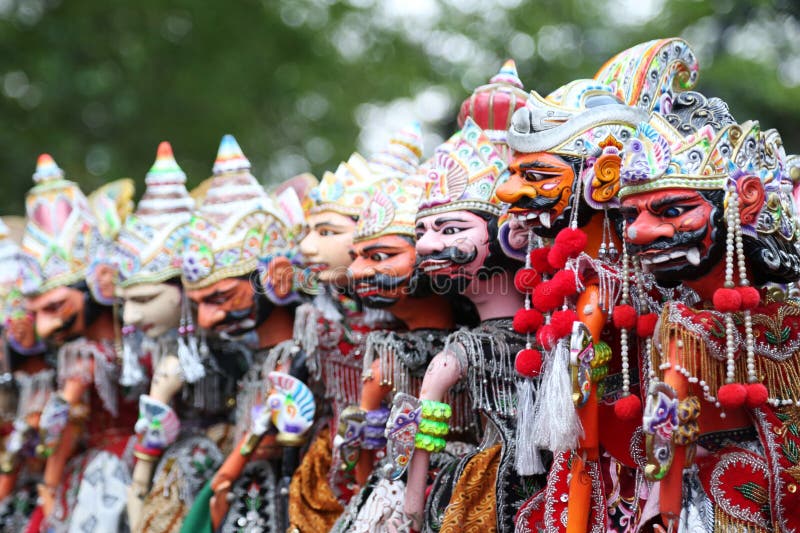 Burattino del teatro in Java, Indonesia immagine stock Burattino del teatro in Java, Indonesia immagine stock