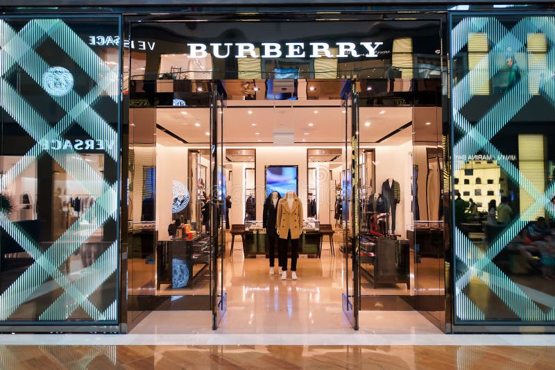 Entrance Of A Burberry Store Editorial Stock Photo - Image of showroom ...