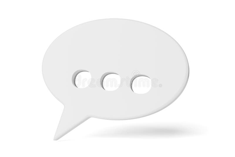 Burbuja De Voz Con Puntos Suspensivos Aislados En La Representación 3d En Blanco Stock de ilustración - Ilustración de hable, punto: 215797713 Burbuja De Voz Con Puntos Suspensivos Aislados En La Representación 3d En Blanco Stock de ilustración - Ilustración de hable, punto: 215797713