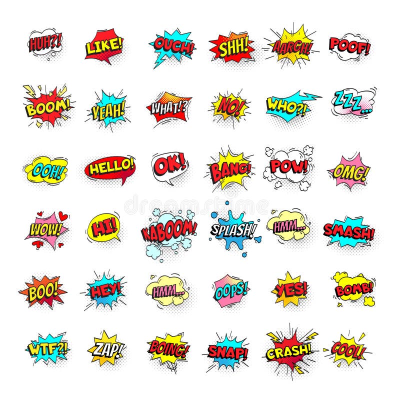 Burbujas cómicas Globos del texto de la historieta El prisionero de guerra y zap, rompe y resuena las expresiones Etiquetas engom ilustración del vector Burbujas cómicas Globos del texto de la historieta El prisionero de guerra y zap, rompe y resuena las expresiones Etiquetas engom ilustración del vector