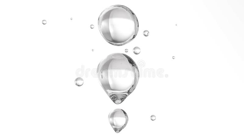 Burbujas de aire en el agua más clara Fondo blanco libre illustration Burbujas de aire en el agua más clara Fondo blanco libre illustration