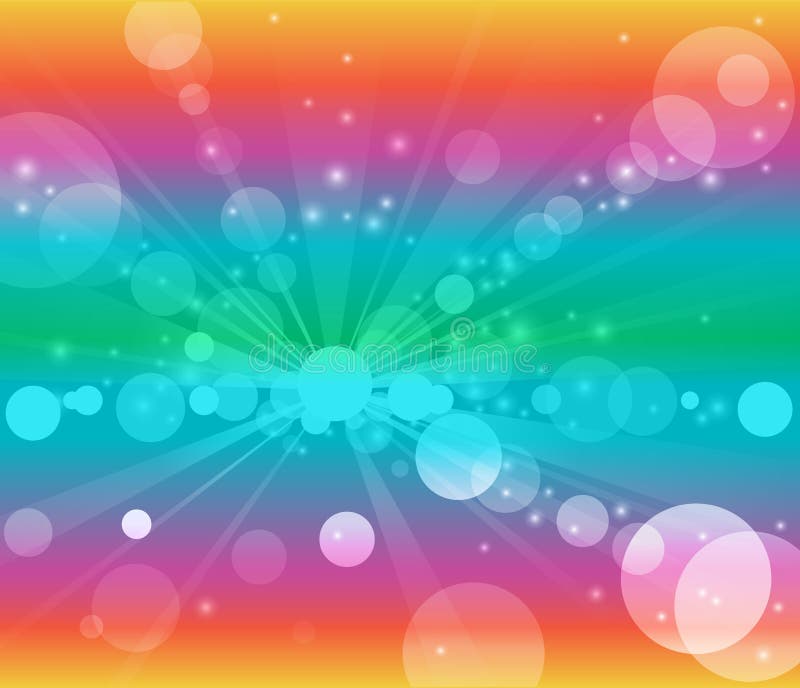 Burbujas del fondo del arco iris o luces blancas del bokeh libre illustration Burbujas del fondo del arco iris o luces blancas del bokeh libre illustration