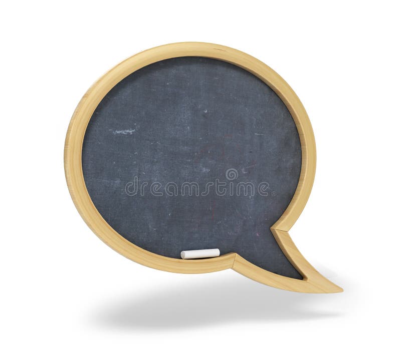 Speech bubble school wooden desk. on white background. Speech bubble school wooden desk. on white background