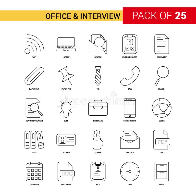 Bureau en Pictogram van de Gespreks het Zwarte Lijn - 25 Bedrijfsoverzichtspictogram vector illustratie Bureau en Pictogram van de Gespreks het Zwarte Lijn - 25 Bedrijfsoverzichtspictogram vector illustratie