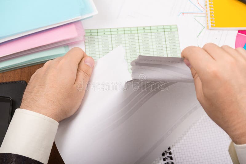 Bureaulijst, documenten, grafieken, rapporten royalty-vrije stock fotografie