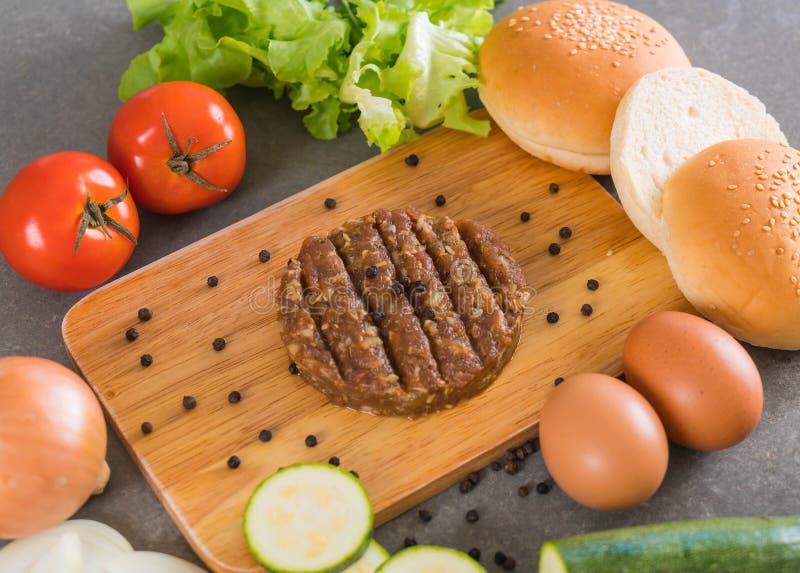 Burger ingredients stock image. Image of hamburger, ingredients 88319787