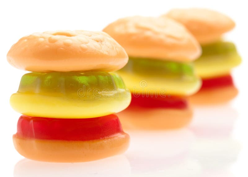 Burger jelly stock photo. Image of many, edible, candy 17997916