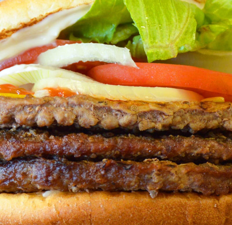 Burger macro shot royalty free stock images Burger macro shot royalty free stock images