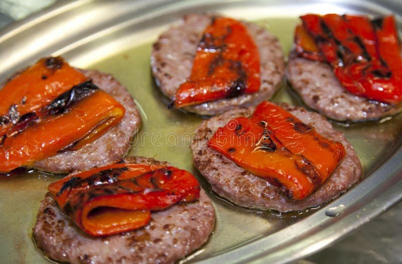 Burgers with Peppers