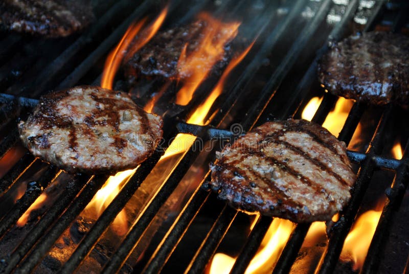 burgery grillów obraz stock burgery grillów obraz stock