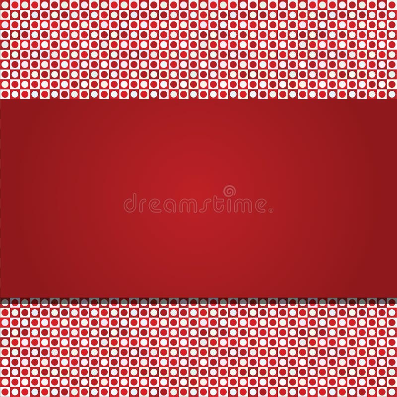 Burgundy Background Red Background With Circles And Squares. Stock