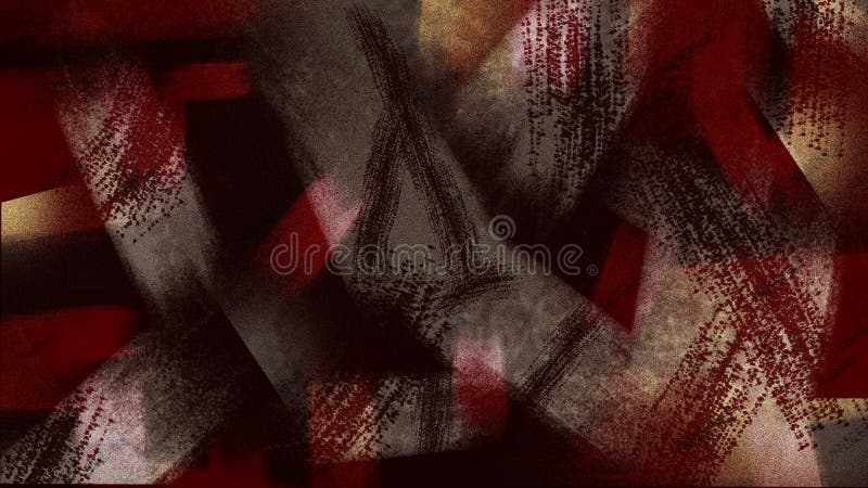 Burgundy, gray and light backlit wide scuff marks on a black background. Abstract background