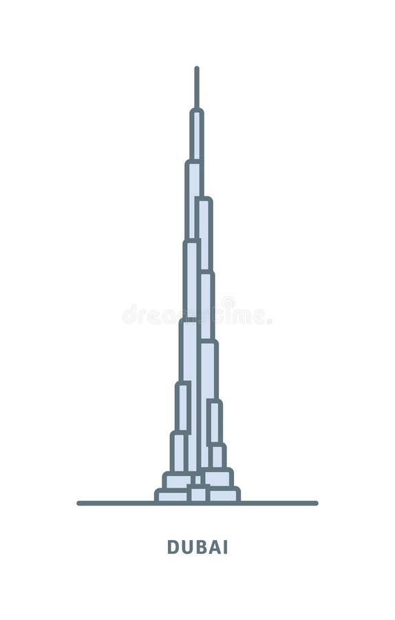 Burj Khalifa Stock Illustrations – 804 Burj Khalifa Stock Illustrations,  Vectors & Clipart - Dreamstime
