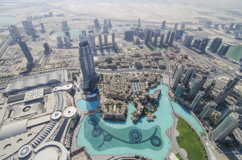 从burj khalifa的看法 免版税库存照片 从burj khalifa的看法 免版税库存照片