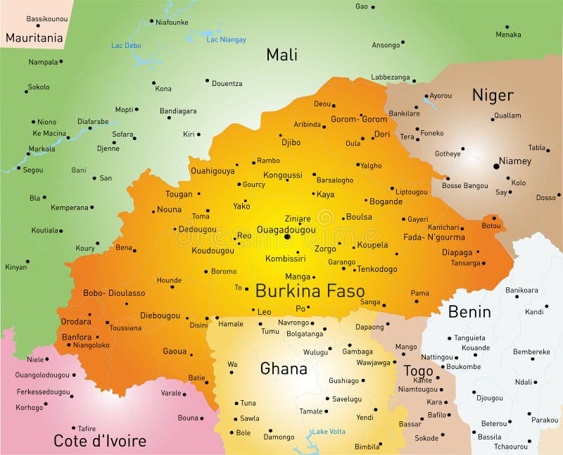 Burkina Faso διανυσματική απεικόνιση