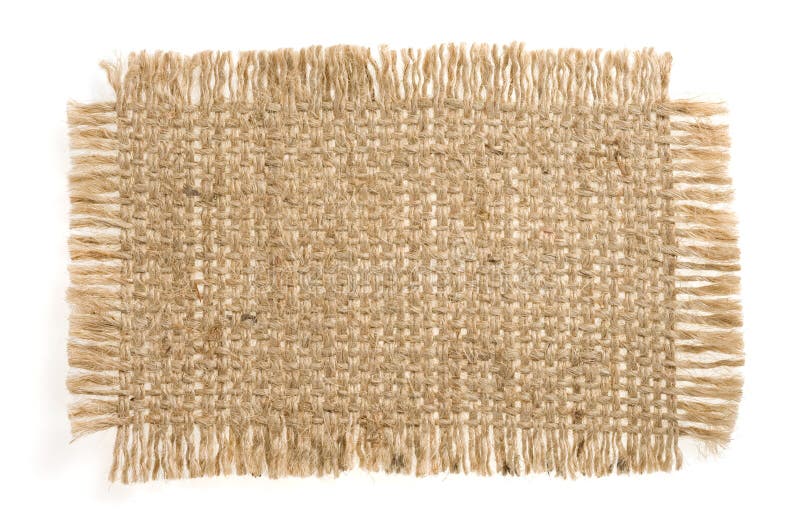 Burlap hessian απόλυση που απομονώνεται στο λευκό στοκ εικόνες Burlap hessian απόλυση που απομονώνεται στο λευκό στοκ εικόνες