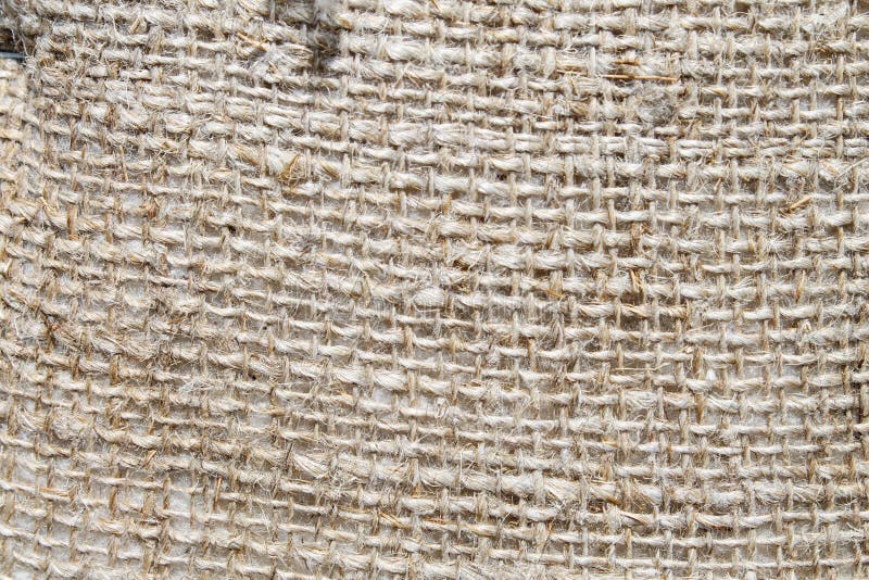 Burlap Made from Hemp. Coarse, Durable Fabric Made from Thick Yarn