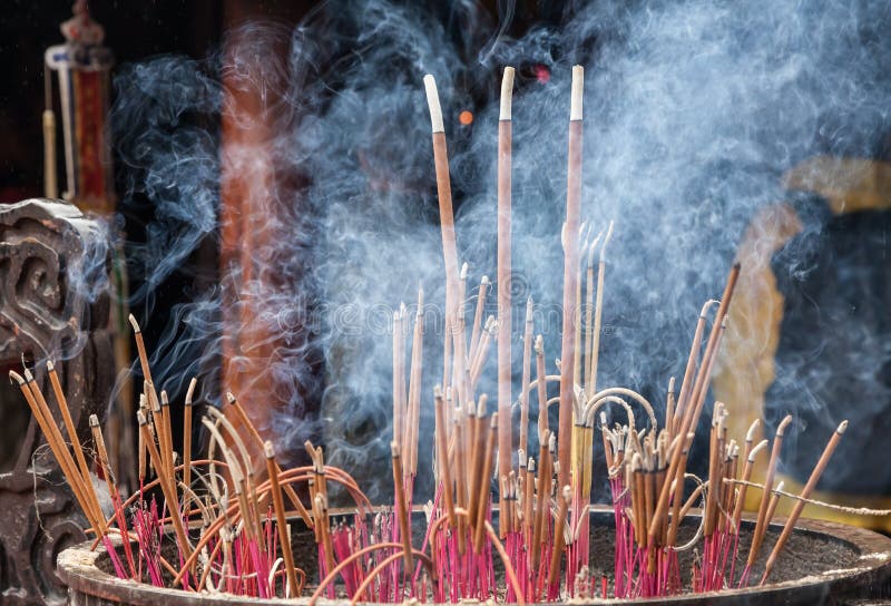 Burn incense stock image. Image of smoke, yellow, incense 35394495