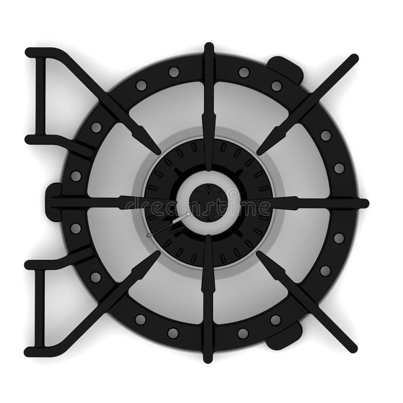 The Burner of the Gas Stove Stock Illustration Illustration of stove