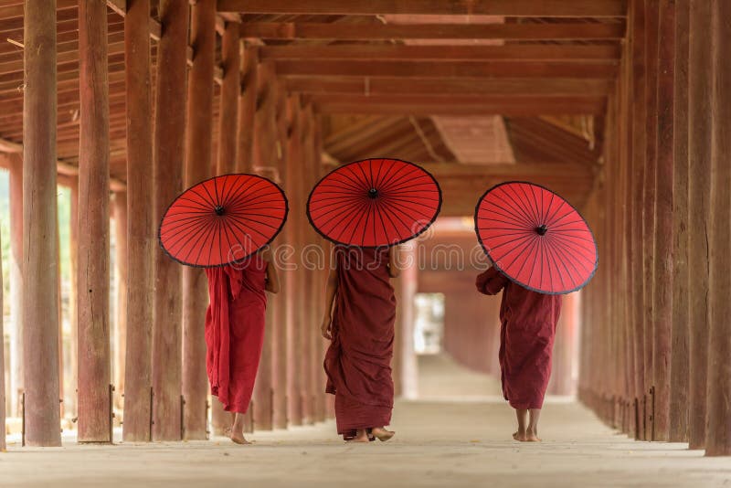 Burnese-Buddhistanfänger stockfotografie Burnese-Buddhistanfänger stockfotografie