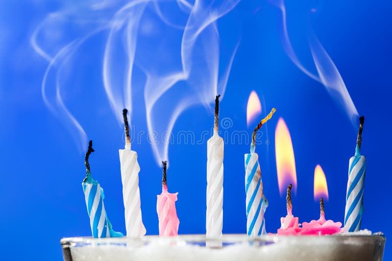 Burning birthday candles stock photo. Image of birthday 39429252