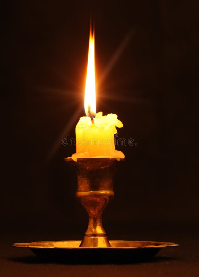 Burning candle stock photos