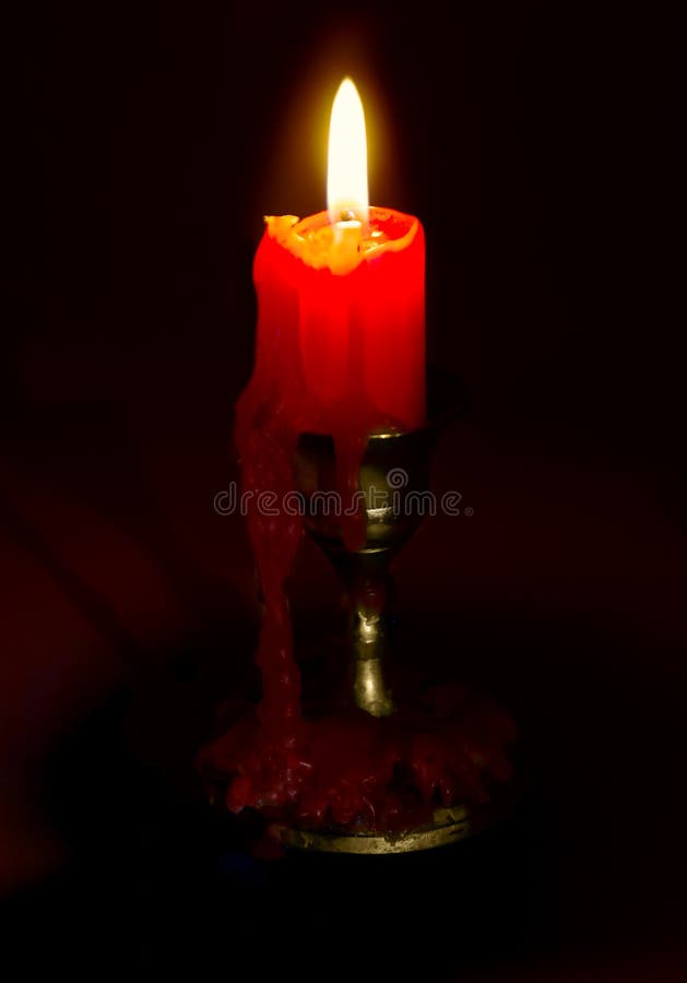 Burning candle stock photo. Image of black, meditating 52587064