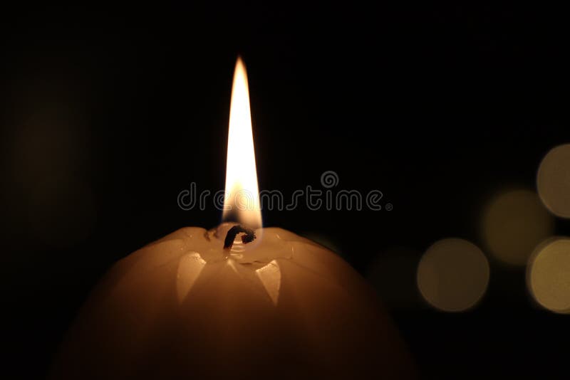 Burning candle flame stock photography Burning candle flame stock photography