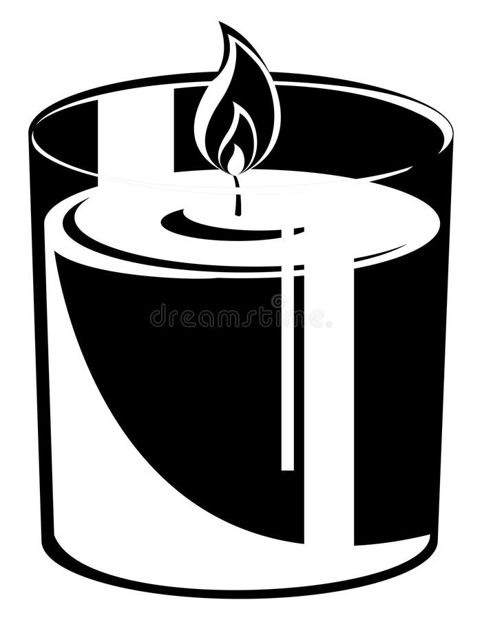 Candle Glass Jar Isolated On Gray Stock Vector (Royalty Free) 1280827627