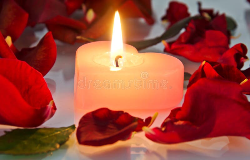 A burning candle stock image. Image of february, happy 38188335