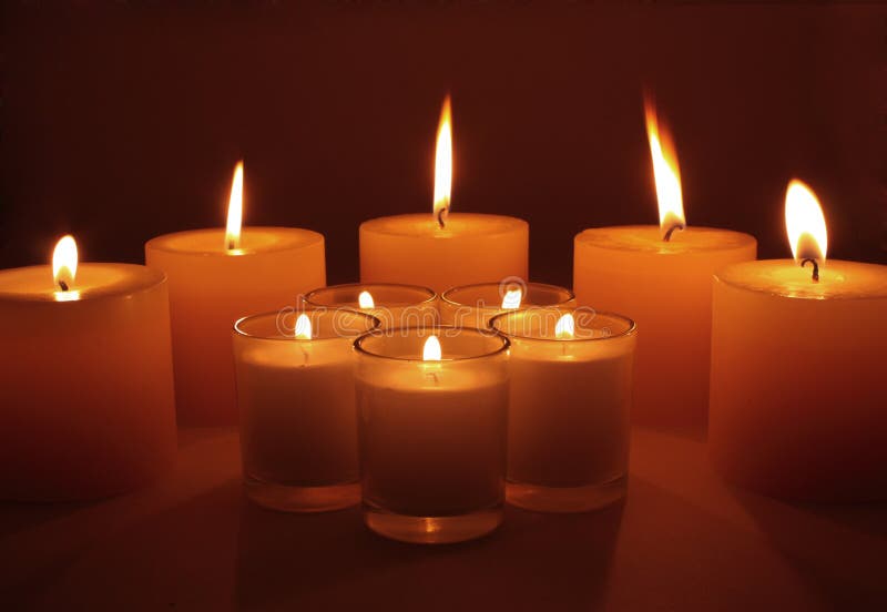 Burning candles stock image. Image of glass, burning 11497467