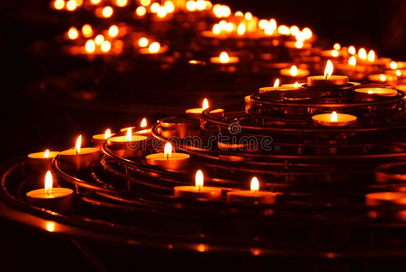 Burning candles royalty free stock photo