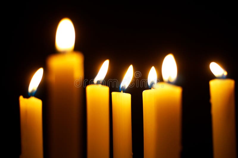 Burning candles