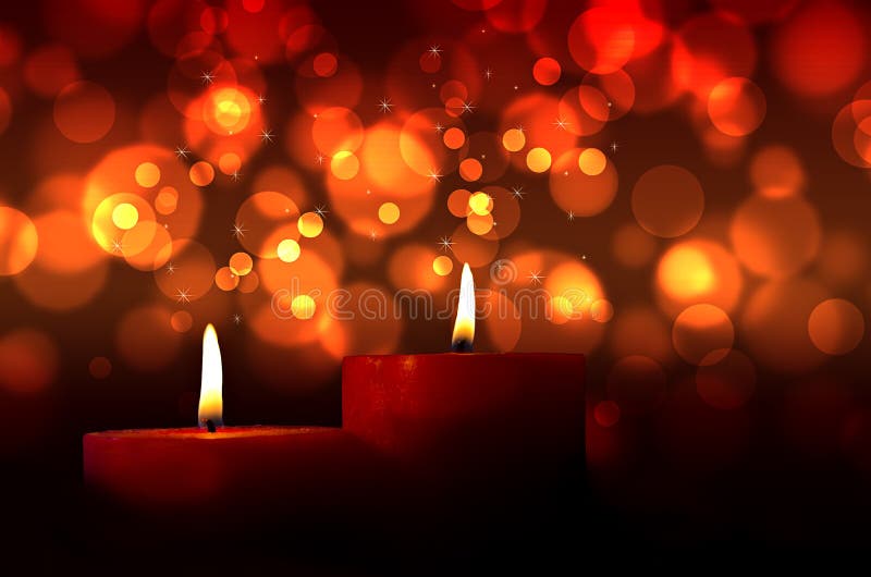 Burning Candles stock image
