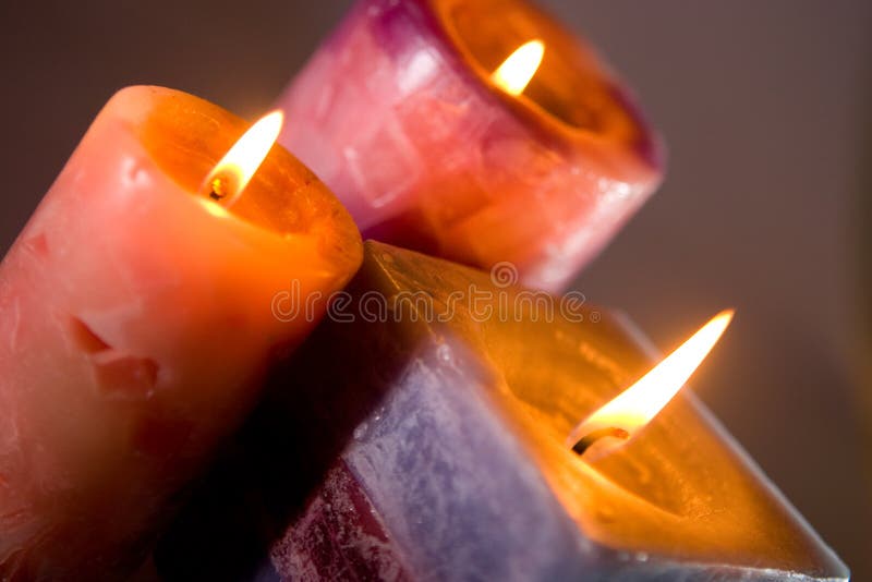 Burning candle flame stock photo. Image of smelling, sense 7301736