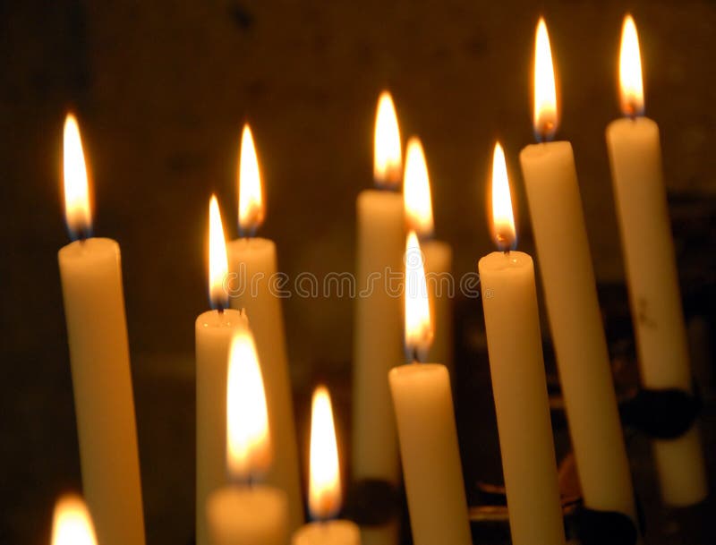 Burning candles royalty free stock photos