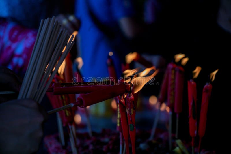 313 Red Chinese Prayer Candles Stock Photos Free & RoyaltyFree Stock