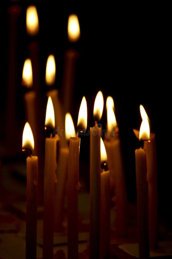Burning Candles during Prayer Stock Image Image of candles, orthodoxy