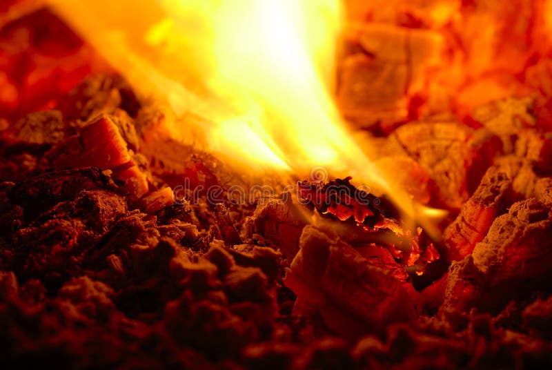 Burning charcoal. stock image. Image of light, ardor 35550085