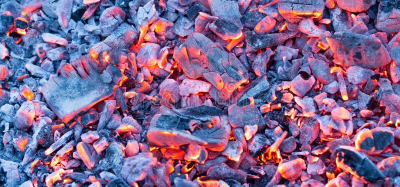 Burning Charcoal As a Background. Texture Stock Photo Image of fiery