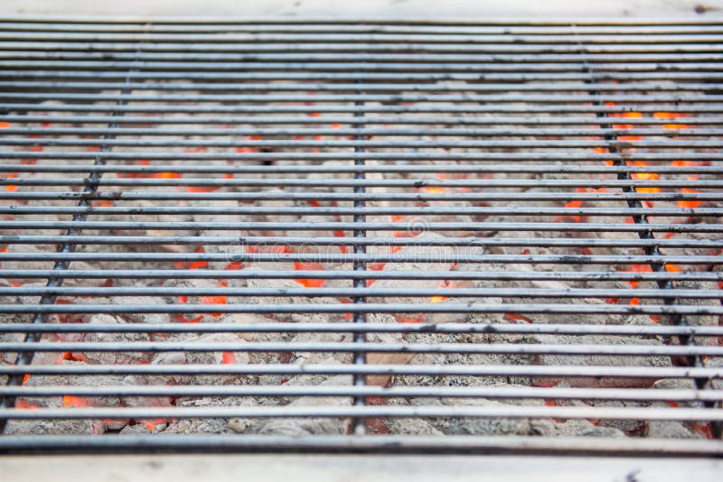Burning Charcoal with Grill Plate for BBQ Stock Photo Image of equipment, danger 88540512