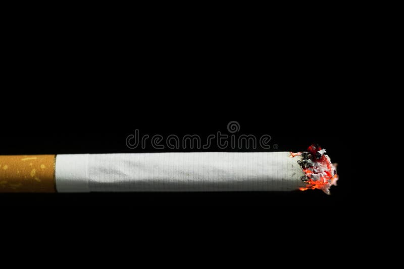 Burning cigarette stock image. Image of closeup, cigarette 38561093