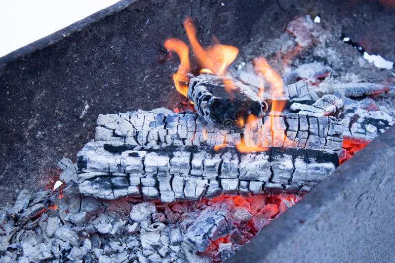 Coal Preparation for Barbecue Stock Image Image of grilled, meat
