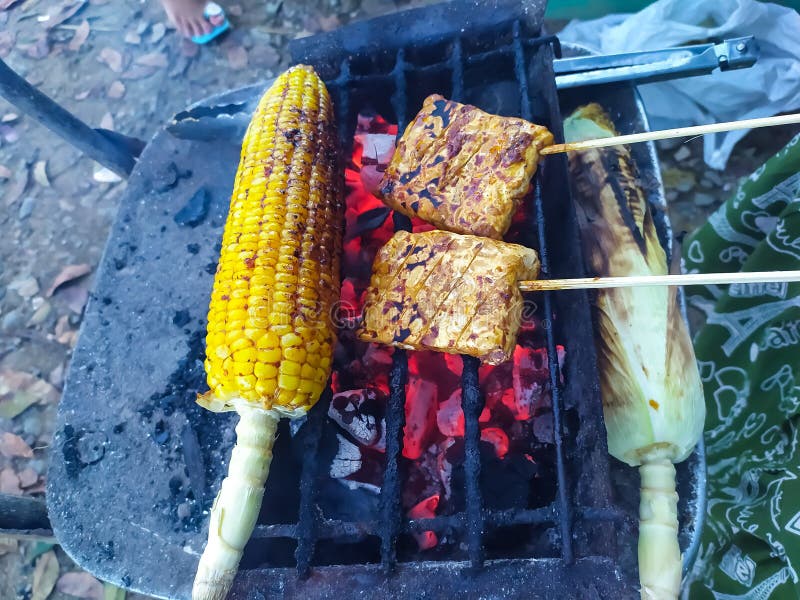 Burning Corn Near the Field Stock Photo Image of dish, city 230081286