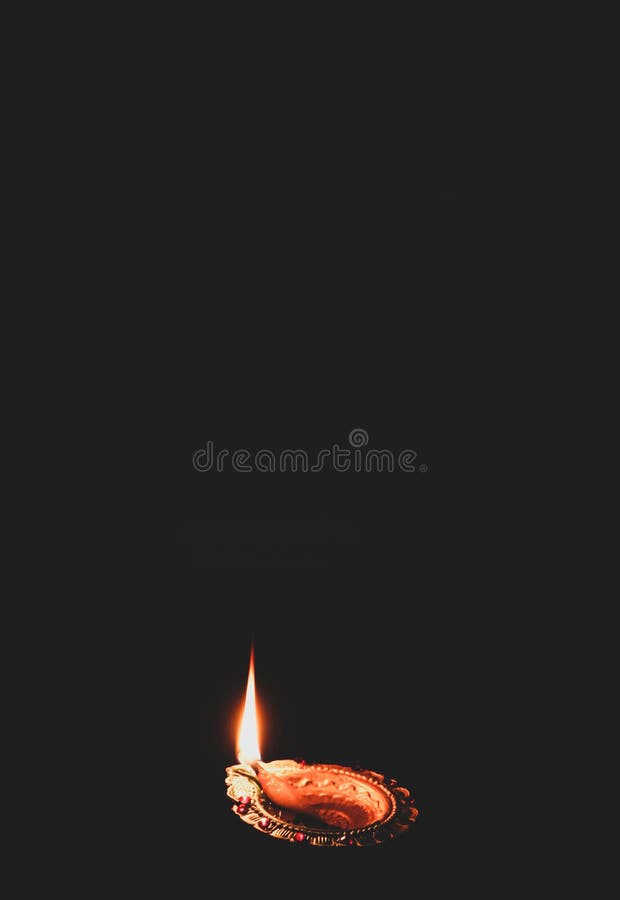 Burning Diya on the Black Background Poster Card for Diwali Christmas New  Year Celebration Festival of Lights Stock Image - Image of heat, festival:  199908839