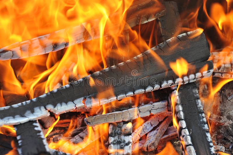 Burning down fire stock photo. Image of firewood, dark 25898256
