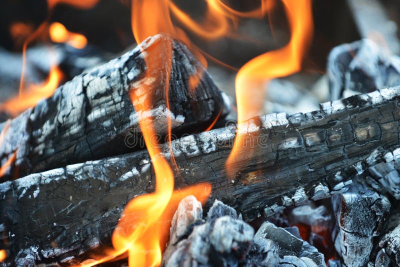 Burning down fire stock photo. Image of firewood, dark 25898256